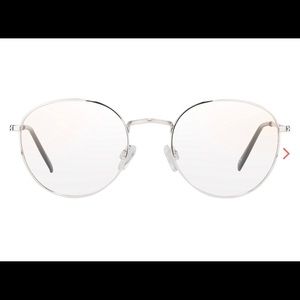 Silver framed BoHo blue light glasses NIP
